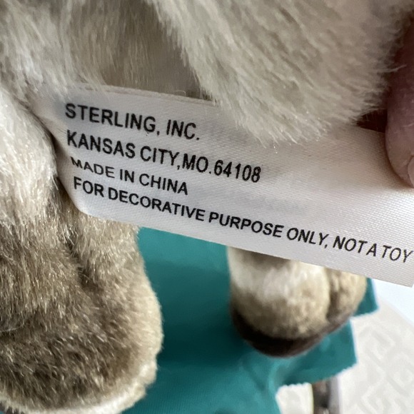 Large Realistic Soft Plush Reindeer Decoration By Sterling Inc. 19" Long - Picture 7 of 11